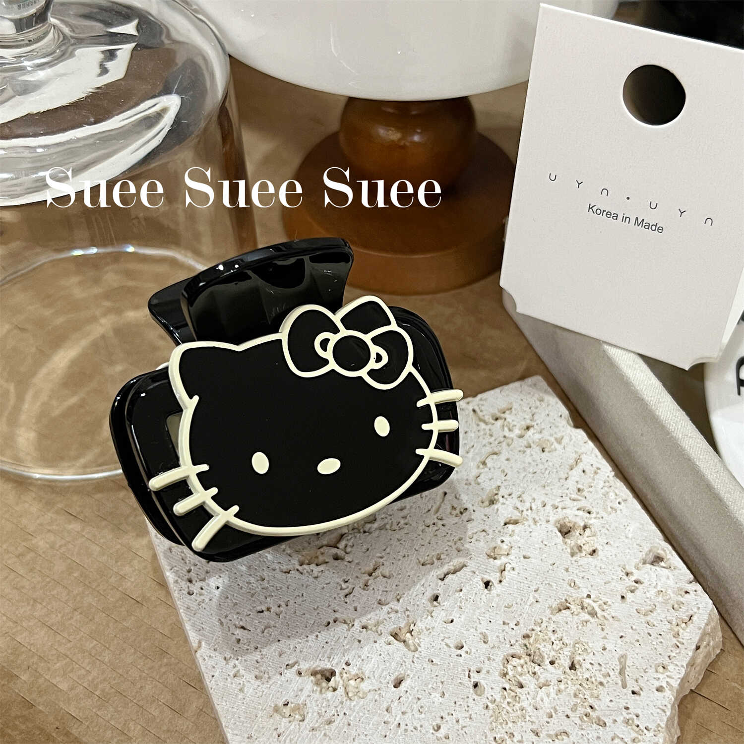 黑莓色减龄边夹亚克力甜酷