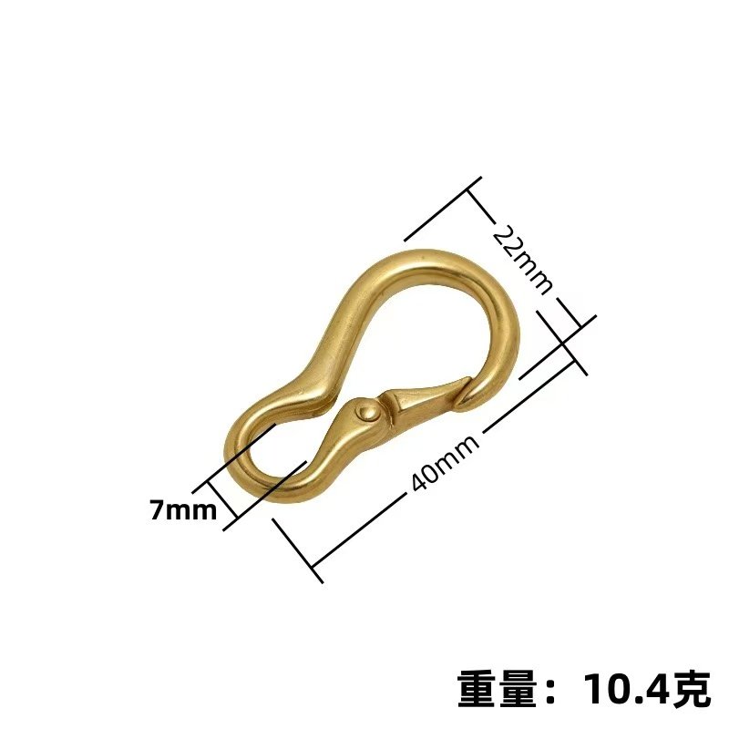 黄铜葫芦形8字型弹簧扣箱包背包五金钩扣腰挂钥匙扣多功能登山扣,服饰配件/皮带/帽子/围巾,钥匙扣,淘宝优惠券,粉丝福利购,淘宝优惠卷