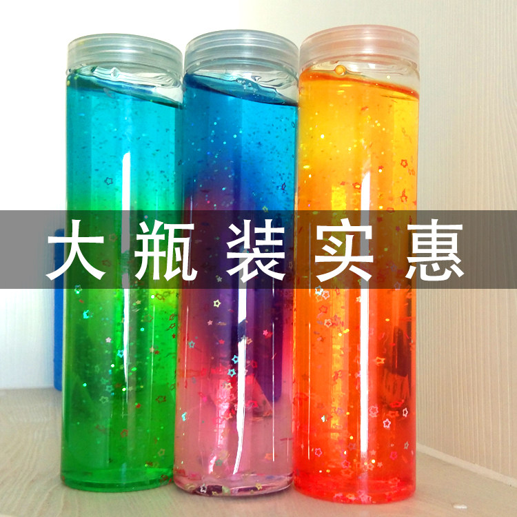 彩虹泡泡魔法水晶泥儿童安全无毒大盒不粘手可以吹泡泡的彩泥ins