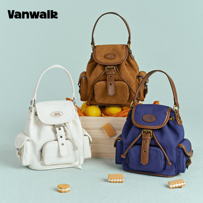 VANWALK/出走女生迷你手提双肩包
