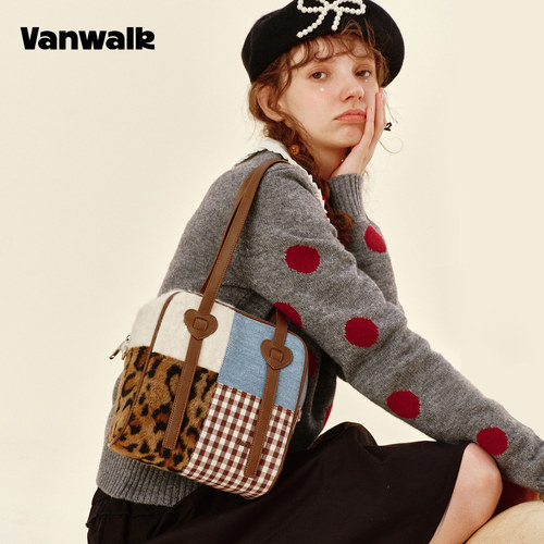 VANWALK/出走小众马卡龙单肩包包