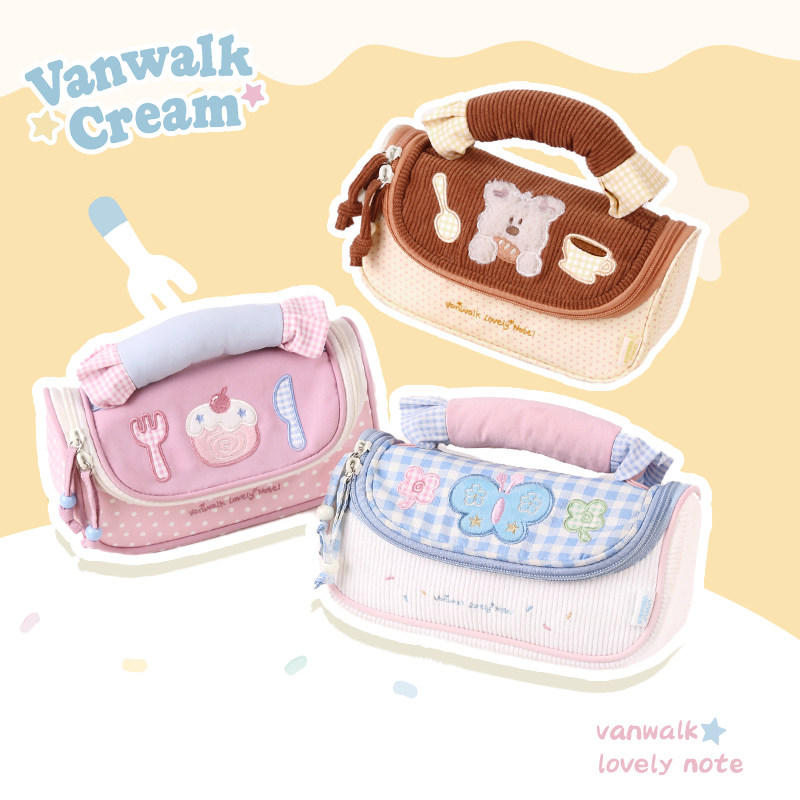 VANWALK手账系列 新款少女轻便多巴胺化妆包旅游便携收纳包手提包