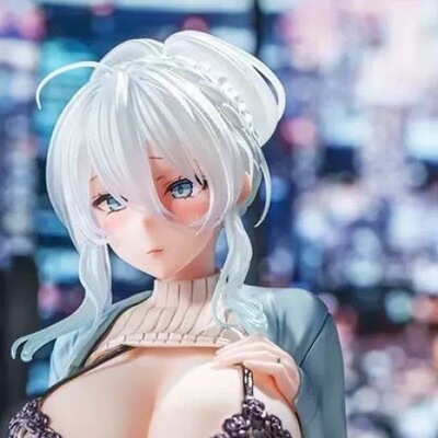 优质版遗孀之雪女动漫雪乃深冬坐着的雪乃冰冷美少女手办模型摆件