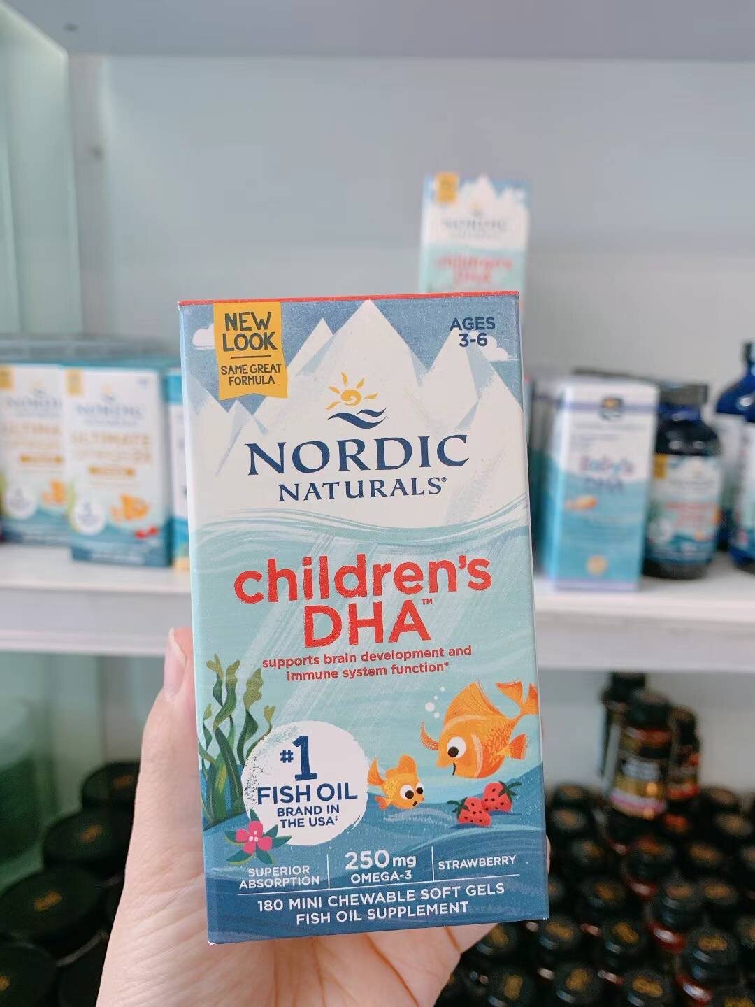 Nordic Naturals 挪威小鱼Children儿童鱼油 DHA 180粒 3-6岁