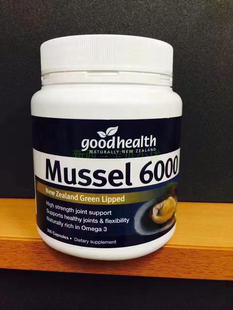 新西兰 good health Mussel好健康青口贻贝胶囊6000mg 300粒