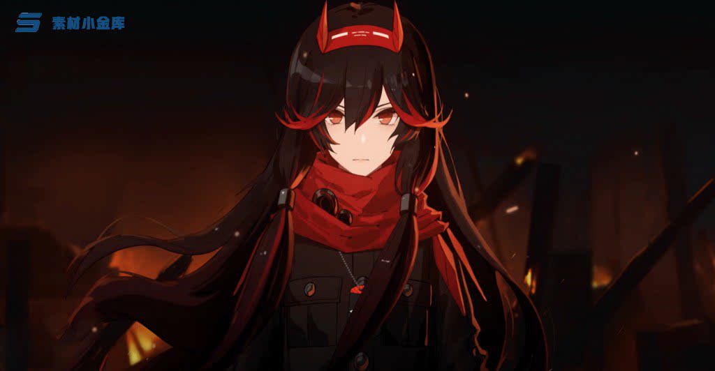 战双帕弥什带官方绑定3d 女性人物角色卡通模型