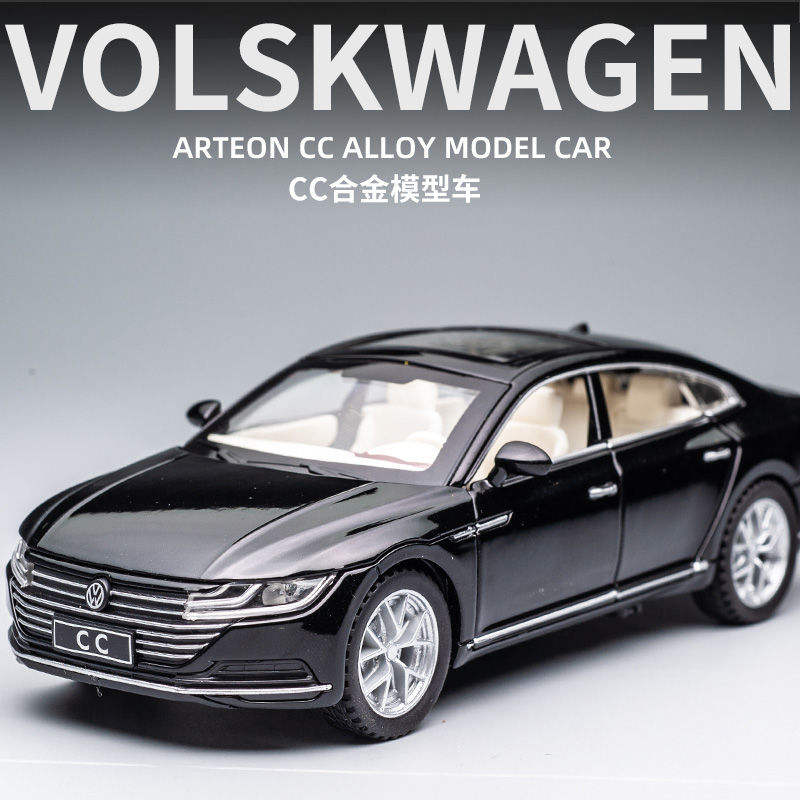 车致1 32大众CC仿真合金轿车儿童声光玩具汽车模型[盒装]