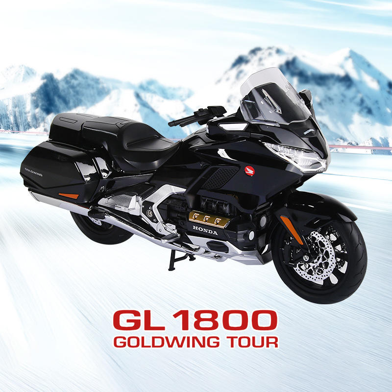 新款（盒装）仿真1比9本CL1800大金翼合金摩托车模型摆件玩具