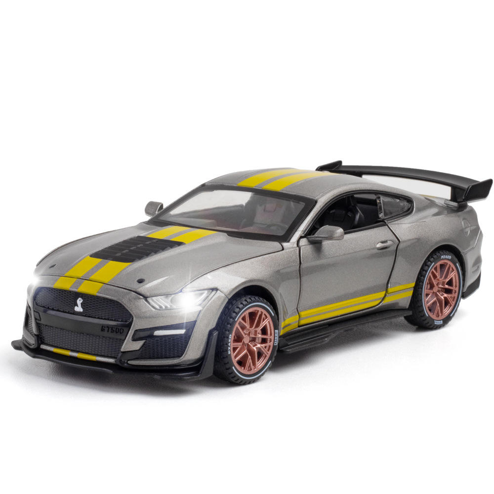 新款 (盒装）仿真1比32野马GT500合金跑车模型摆件玩具景区/