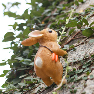 可爱攀登动物考拉爬树上挂件花园壁挂装 饰品摆件 饰花盆挂幼儿园装