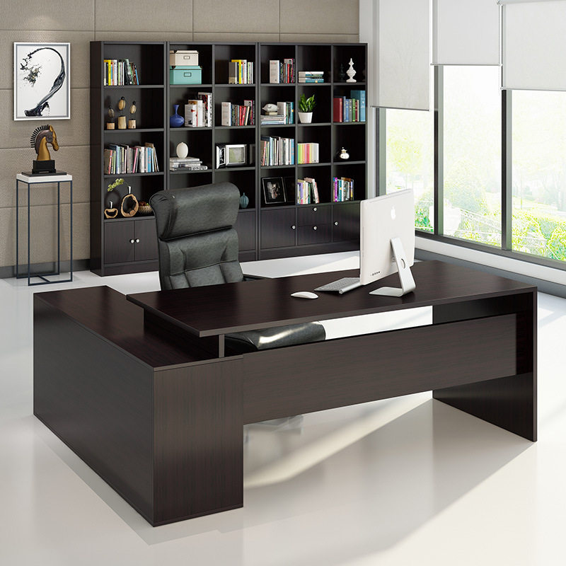 简约老板桌办公桌定制高档大班台经理办公桌时尚办公家具办公桌椅