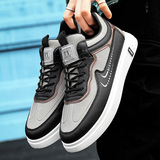 X1776P35春季新款潮流男鞋百搭小白鞋青少年运动板鞋网红潮鞋，男鞋低帮鞋，星座510A-2