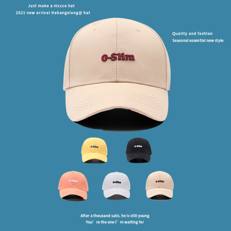 New spring fashion street cap letter embroidery student couple casual baseball cap