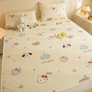 A类隔尿卡通纯棉宝宝爬爬垫保护套婴儿爬行垫上的毯子防水床垫褥