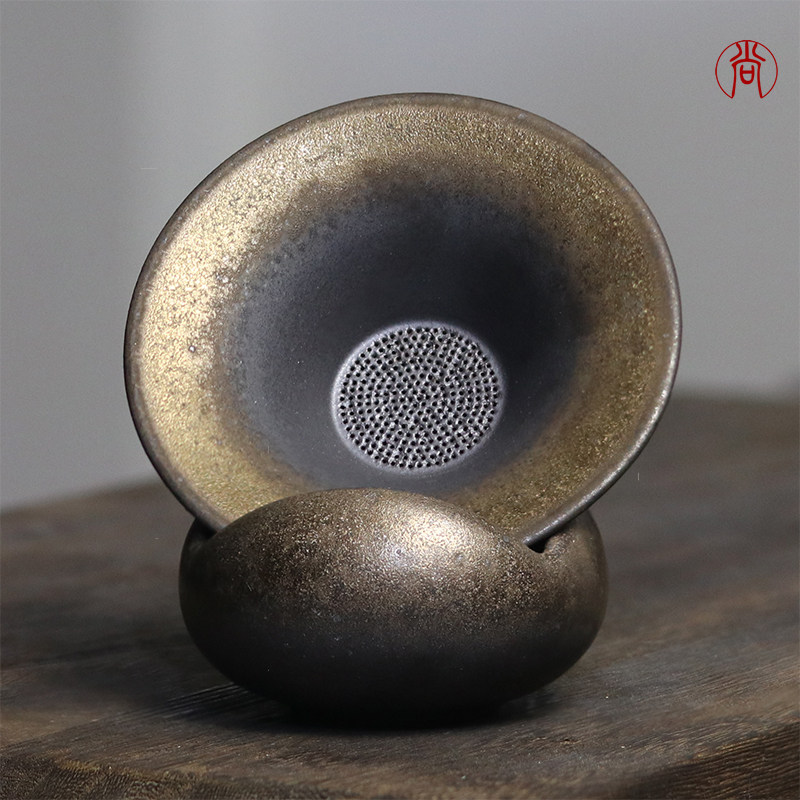 陶瓷一体茶漏过滤器大号茶滤滤茶图片
