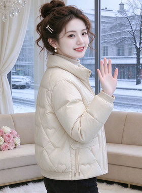 冬季显瘦休闲百搭短款立领棉服