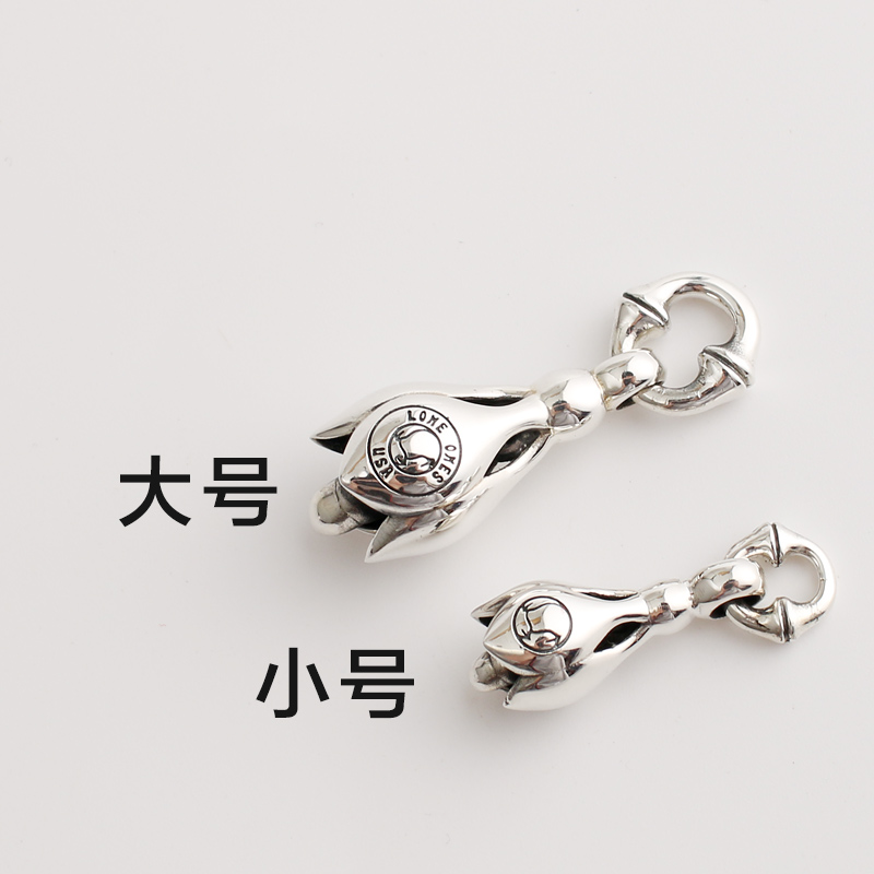一休老银匠Lone ones花瓣小铃铛吊坠会响925纯银风铃挂件 饰品