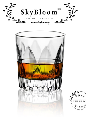 SkyBloom诗客轻奢高端创意威士忌酒杯家用洋酒杯高颜值北欧复古杯