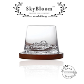 SkyBloom诗客微醺富士山日式 观山威士忌酒杯高级家用高颜值玻璃杯