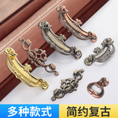 欧式 门把手 仿古衣柜门小拉手家具复古抽屉橱柜金色柜子单孔明装