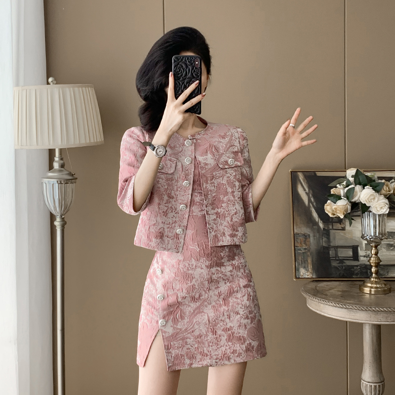 高级感小个子套装裙两件套