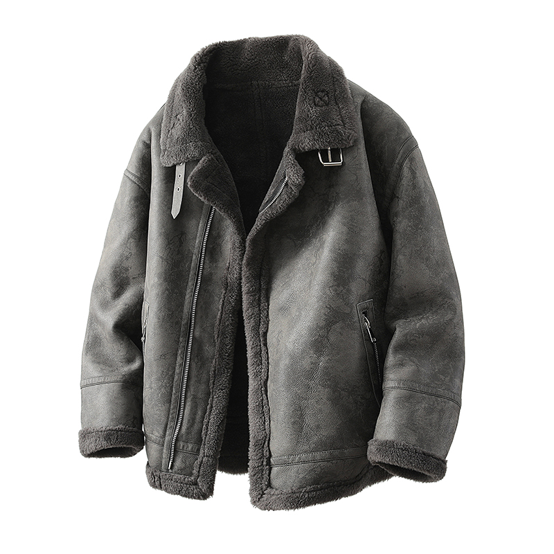 漫威毒液冬季皮毛一体夹克外套男