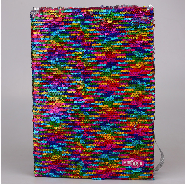 호주 SMIGGLE 플러시 스팽글 스타일 소년과 소녀 노트북 쓰기 패드 A4 초대형 일기