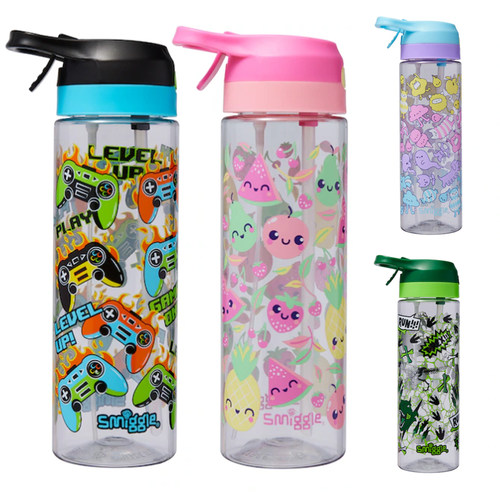 澳洲smiggle小学生喷雾吸管水壶