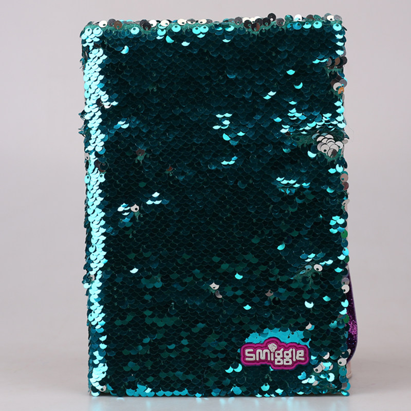 호주 밀항 아동용 양면 스팽글 녹색 축구 공책[남학생 및 여학생용]