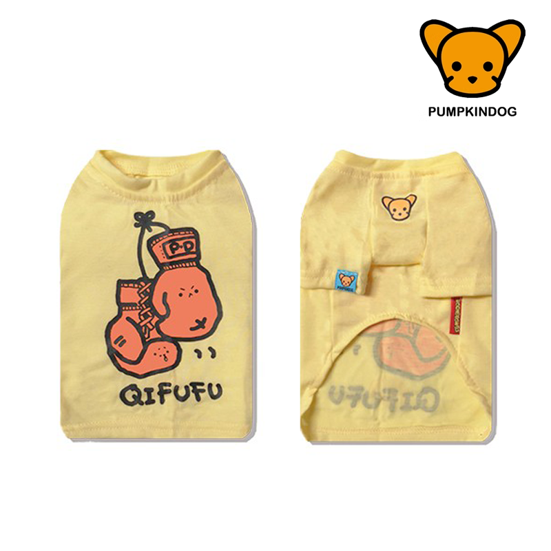 PUMPKINDOG宠物狗狗涤棉短袖T恤小型犬约克夏西施比熊泰迪睡衣服