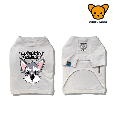 PUMPKINDOG 雪纳瑞特价卡通印花狗狗纯棉短袖T恤宠物服装
