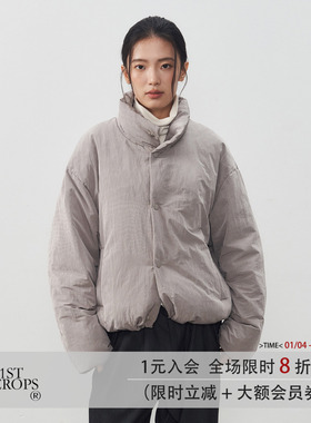 11st crops*velvet down 丝绒绸缎面绒感肌理90白鸭绒羽绒服外套