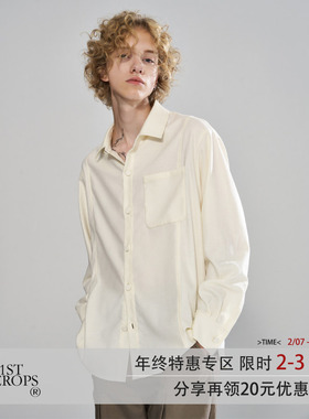 11St Crops 小香风肌理编织面料原创独立设计宽松廓形长袖衬衫