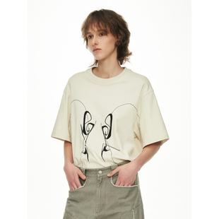 11St Crops “蝴蝶”刺绣高磅挺阔纯棉原创独立设计宽松短袖t恤