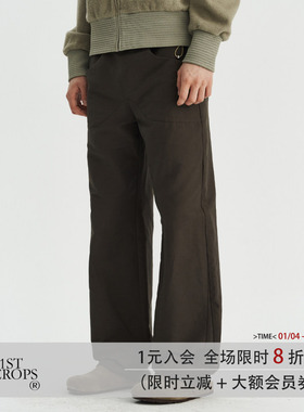 11St Crops 高密定制面料结构式开片原创独立设计挺阔休闲裤长裤