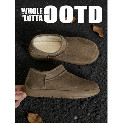 NewRockStarChoppa 情侣勃肯棉鞋男女冬季加绒保暖防寒短筒雪地靴