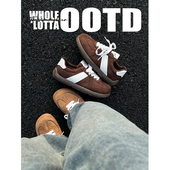 NewRockStarChoppa 秋冬休闲复古绒面德训板鞋 厚底百搭勃肯鞋 男士