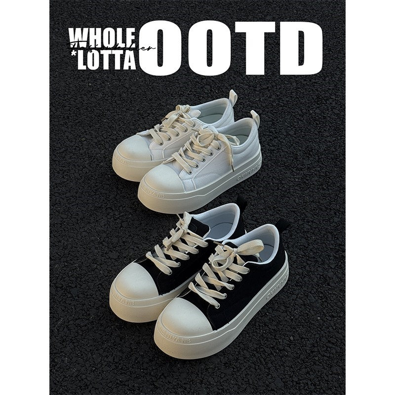 NewRockStarChoppa 秋冬增高板鞋男款Cleanfit穿搭厚底休闲帆布鞋,流行男鞋,休闲板鞋,淘宝优惠券,粉丝福利购,淘宝优惠卷