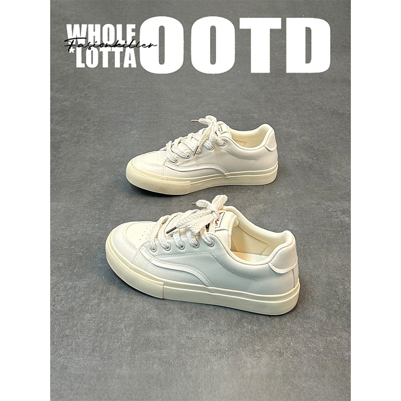 NewRockstarChoppa秋冬学院ins港风低帮小白鞋男百搭运动休闲板鞋