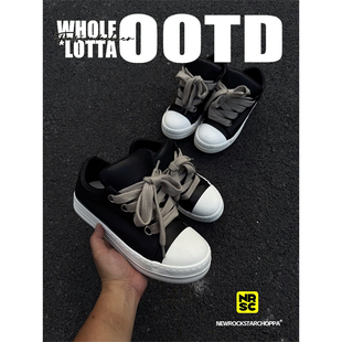 NewRockstarChoppa RO胖丁面包鞋男秋冬厚底休闲运动小众高街板鞋