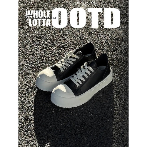 NewRockstarChoppa 秋冬Cleanfit德比鞋男潮厚底休闲高街情侣板鞋