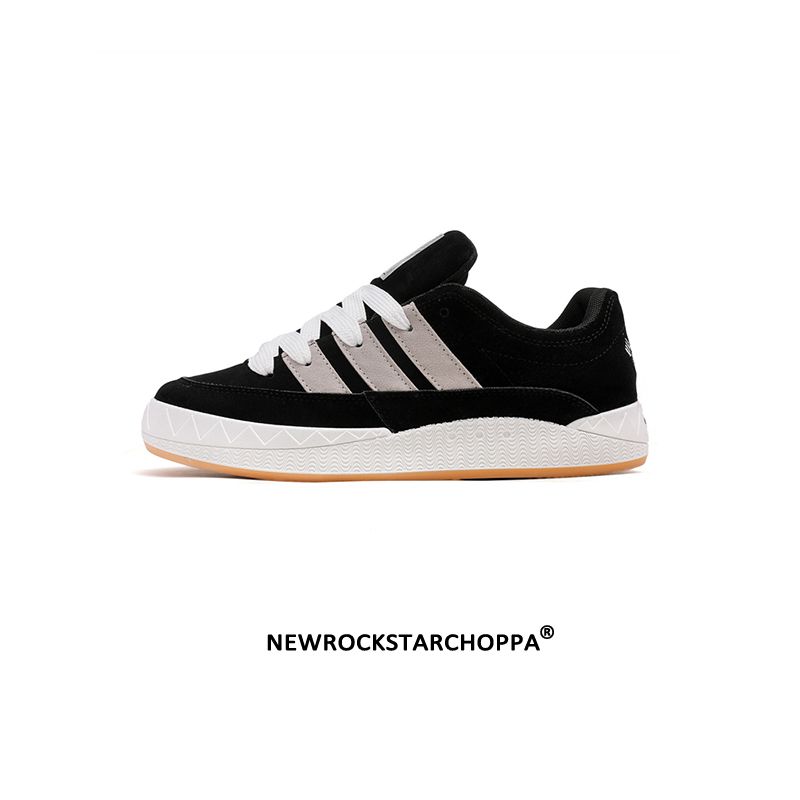 NewRockStarChoppa 夏季鲨鱼面包鞋男款厚底休闲百搭经典低帮板鞋