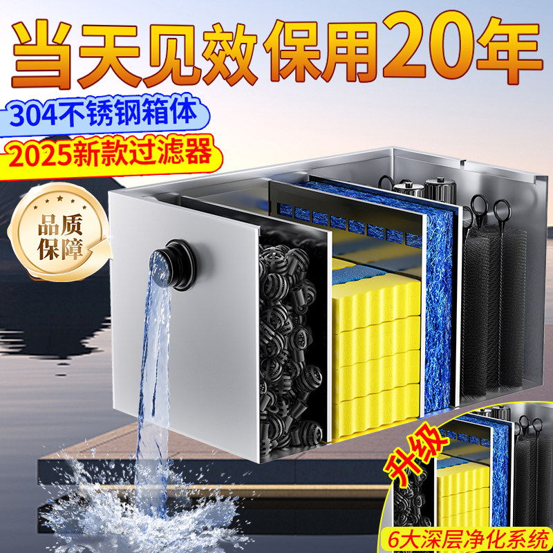 雅兹利水循环锦鲤池过滤系统