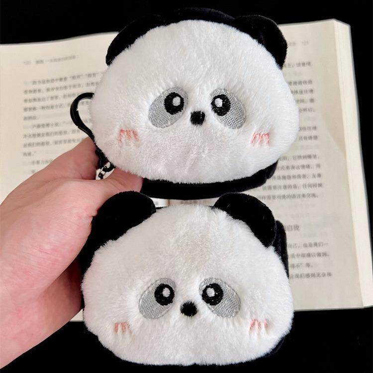 可爱国宝大熊猫方形毛绒零钱包可爱学生便携式圆形防摔蓝牙耳机包,节庆用品/礼品,创意零钱包,淘宝优惠券,粉丝福利购,淘宝优惠卷