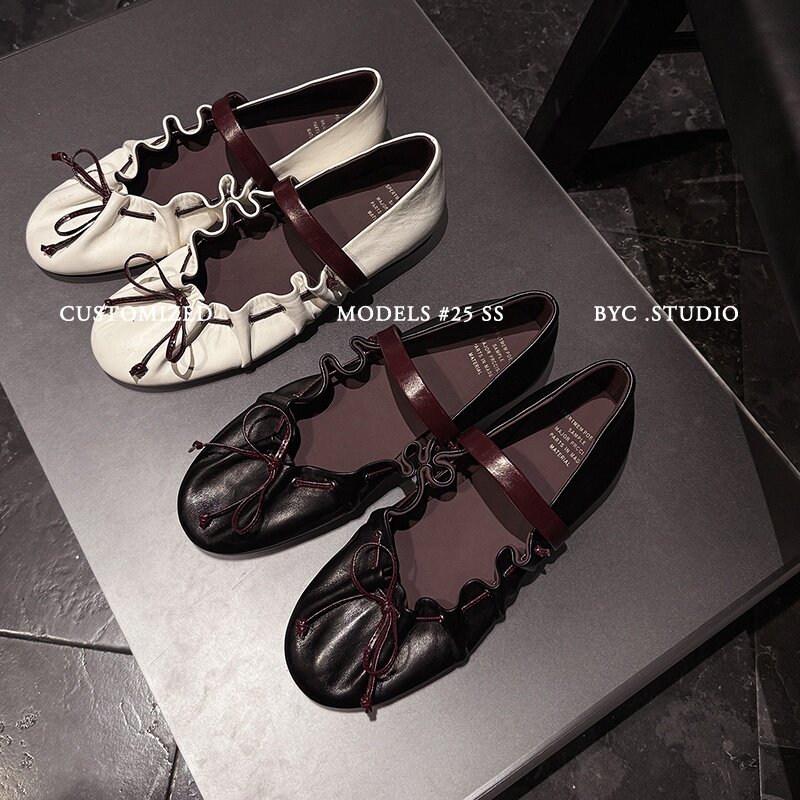 L'avance牛皮玛丽珍单鞋2026新款真皮女奶奶鞋轻便通勤百搭不磨脚