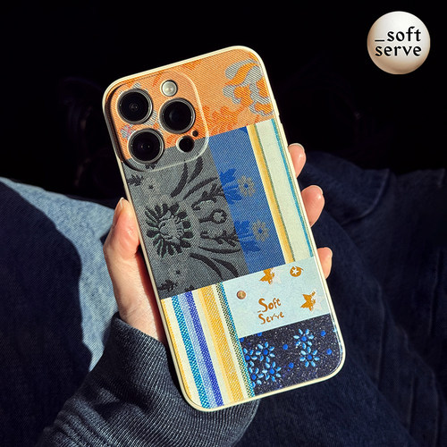 SoftServeiphone拼布印花手机壳