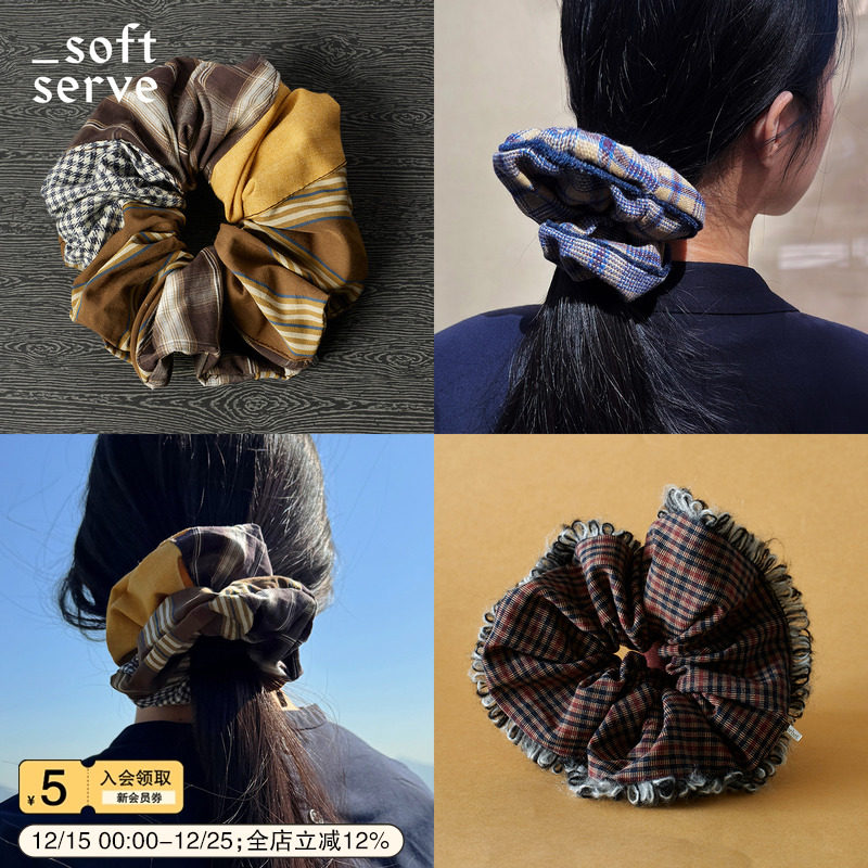 SoftServe发饰大肠发圈手花设计