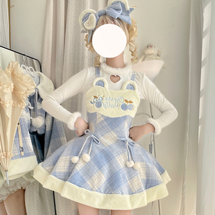 时光凝固原创冬眠日记毛呢布料秋冬款 现货 lolita日常裙全款