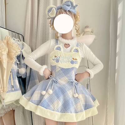 时光凝固原创冬眠日记毛呢布料秋冬款lolita日常裙全款预约