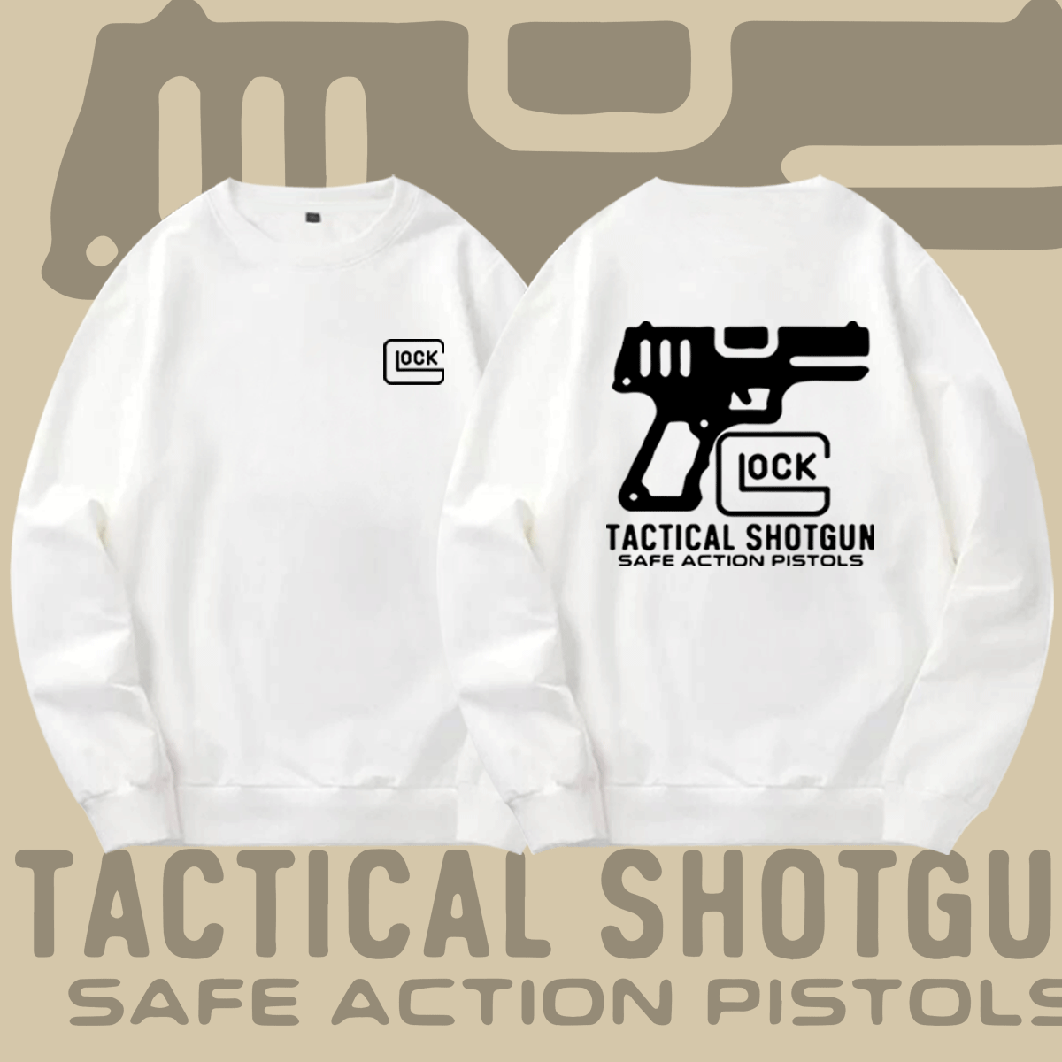 Glock格洛克战术射击IPSC纪念版男女情侣定制运动外套圆领卫衣服